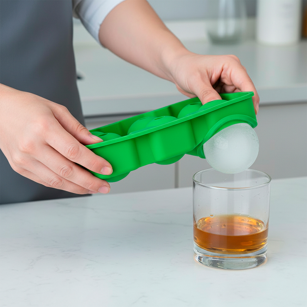 Forma De Gelo Silicone Life 6 Cavidades Verde AZ-210