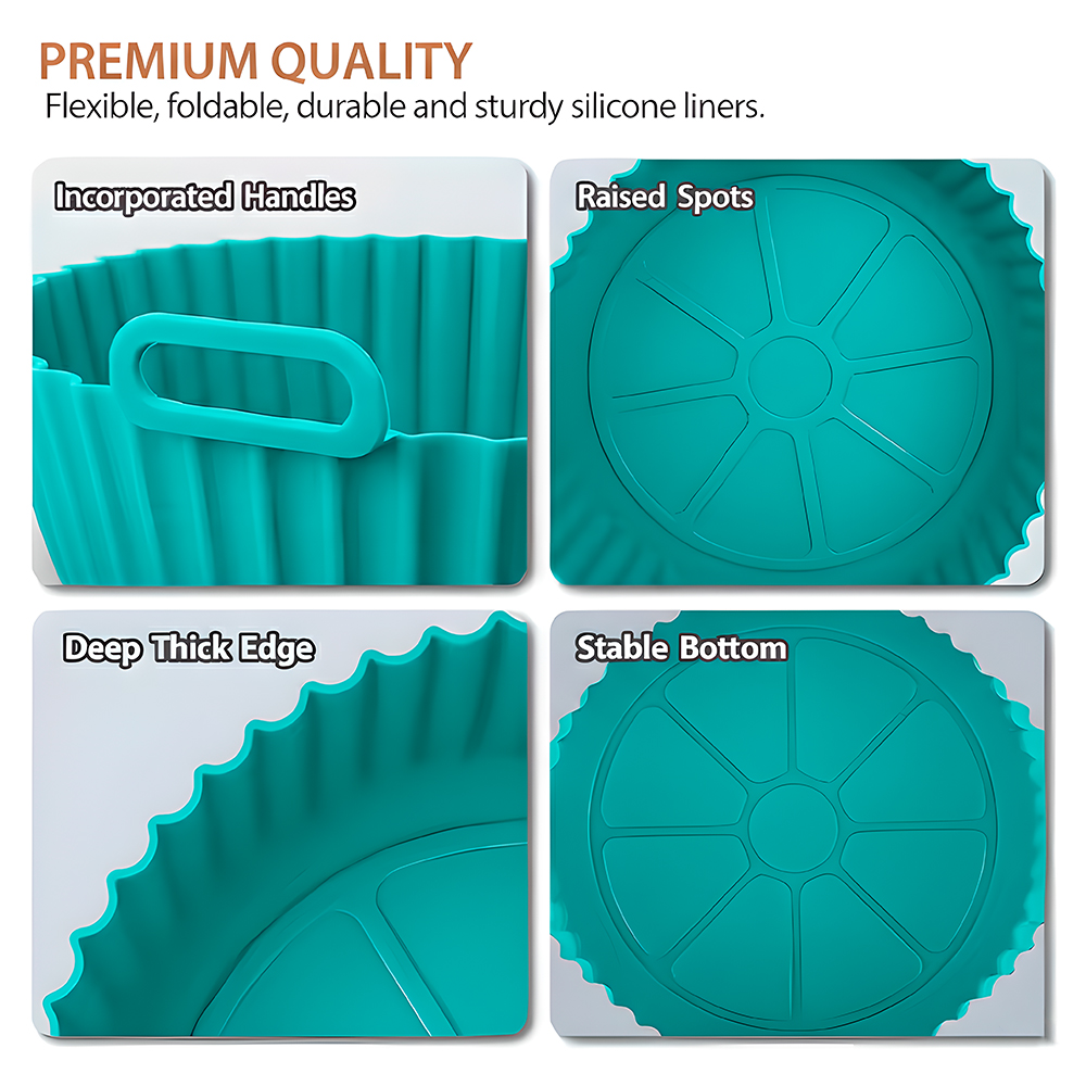 Life Cesta Silicone Forno Micro-ondas Air Fryer Azul