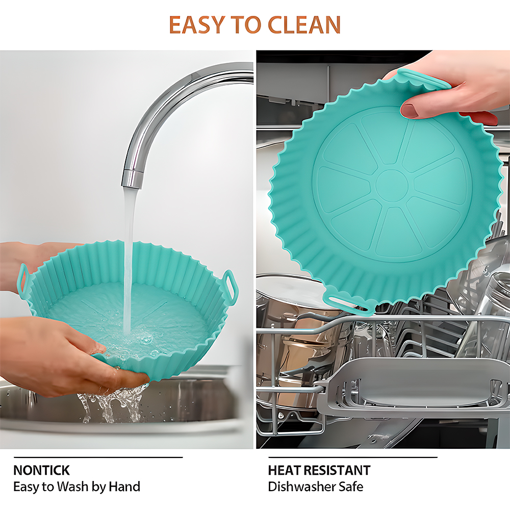 Life Cesta Silicone Forno Micro-ondas Air Fryer Azul