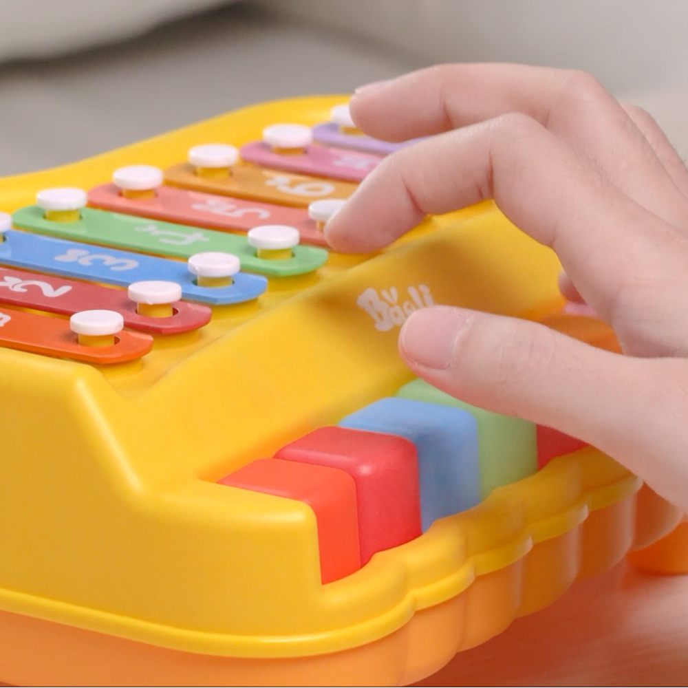 Xilofone Infantil Baoli 2 in 1 p/Bebês Brinquedo Musical