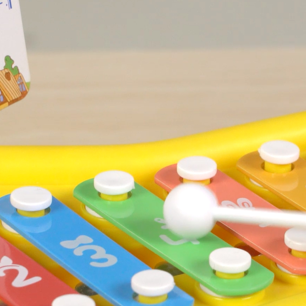 Xilofone Infantil Baoli 2 in 1 p/Bebês Brinquedo Musical