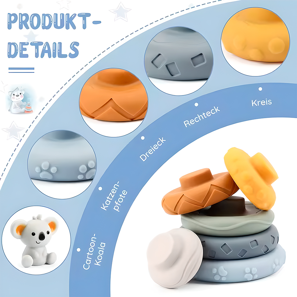 Bloco Silicone Koala Life NT-15 Brinquedo Montar