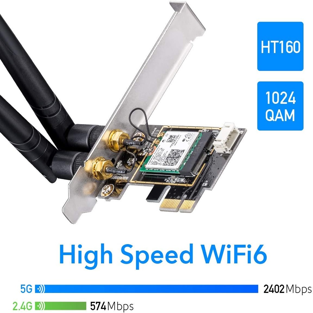 Placa De Rede Cudy AX3000 Wifi 6 Pcie Bluetooth We3000