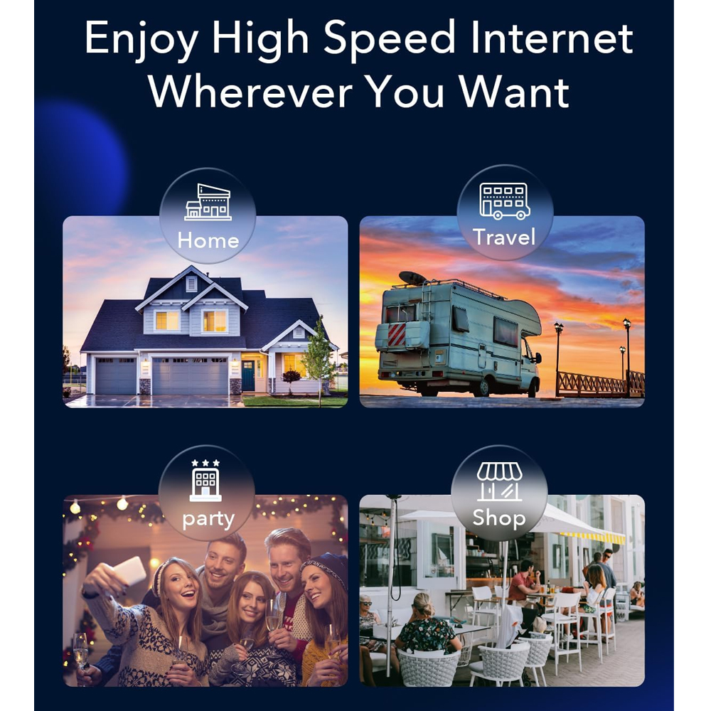 Roteador 5G Wi-Fi 6 Cudy P5 AX3000 Dual SIM 3.4Gbps