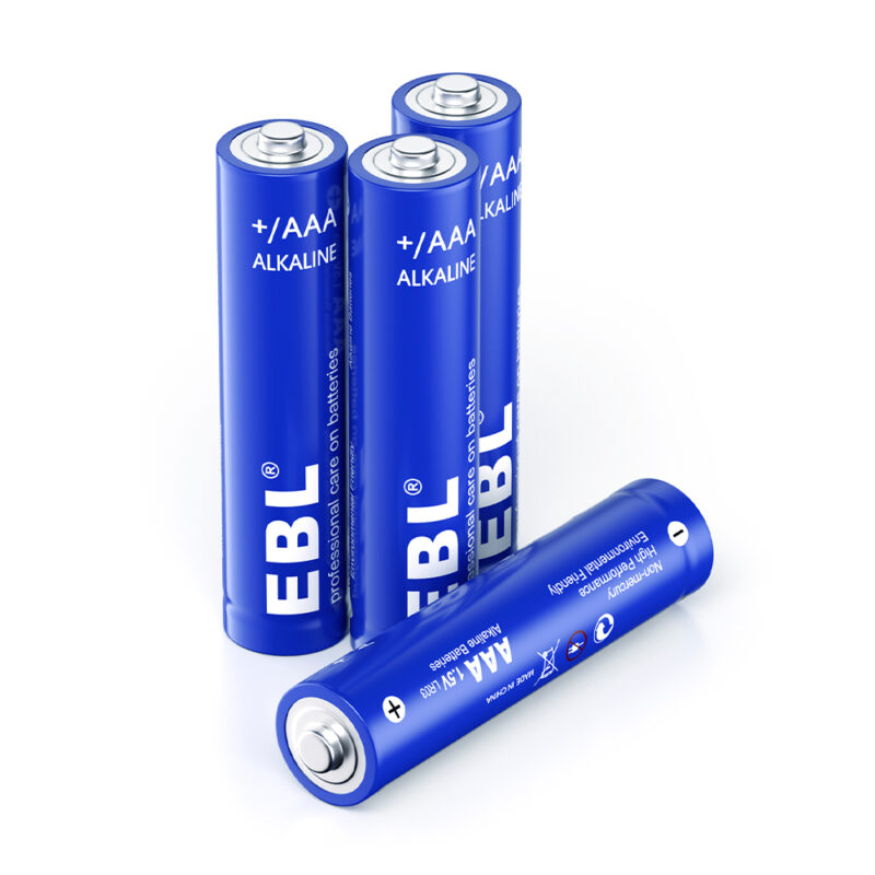 Pilha EBL AAA Alcalina 1.5V Não Recarregável 4 Unidades