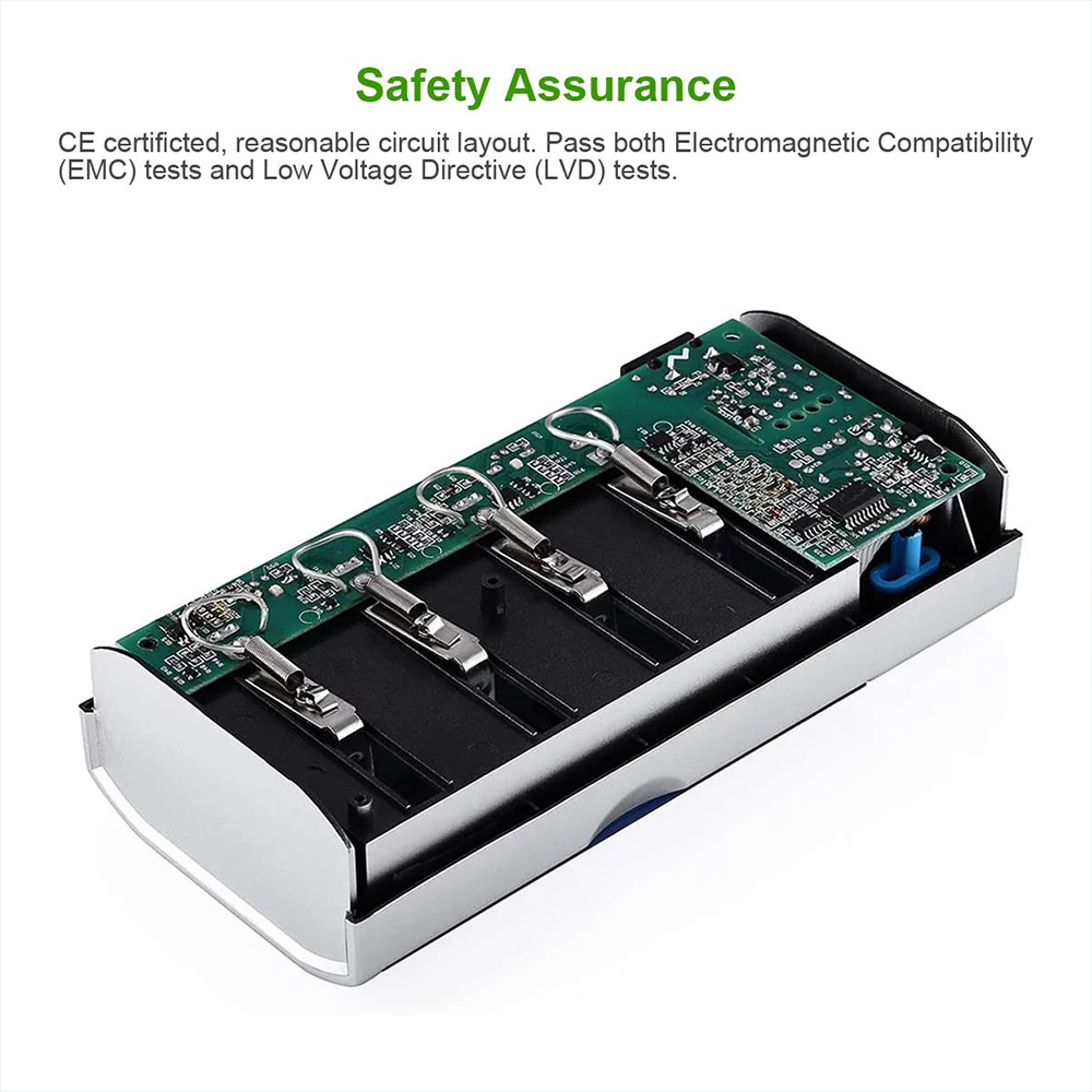 Carregador Bivolt Ebl Pilhas Aa Aaa C D Recarregáveis