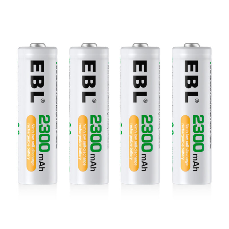 Pilhas Recarregáveis EBL AA 2300mAh Ni-MH 4 Unidades