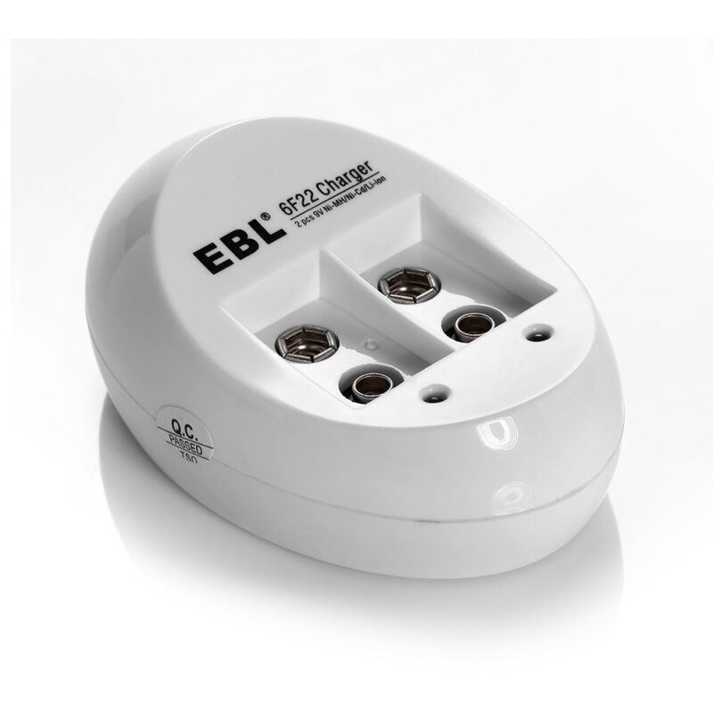 Carregador EBL USB Bateria 9V Ni-MH Li-ion Duplo LN-6415