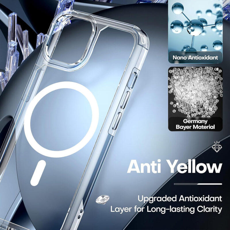 Capa TAURI Magnética iPhone 14 6,1", Proteção Total 360º