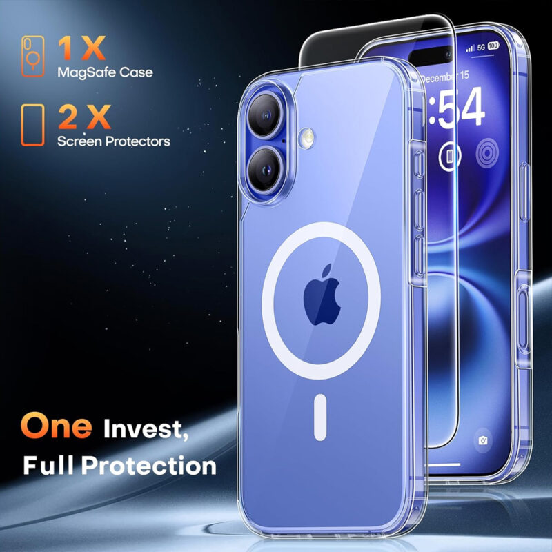 Tauri Capa Magnética pra iPhone 16 Plus 6,7 Proteção 360