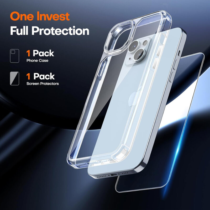 Capa Magnética TAURI iPhone 15 6,1" Proteção 360 MagSafe