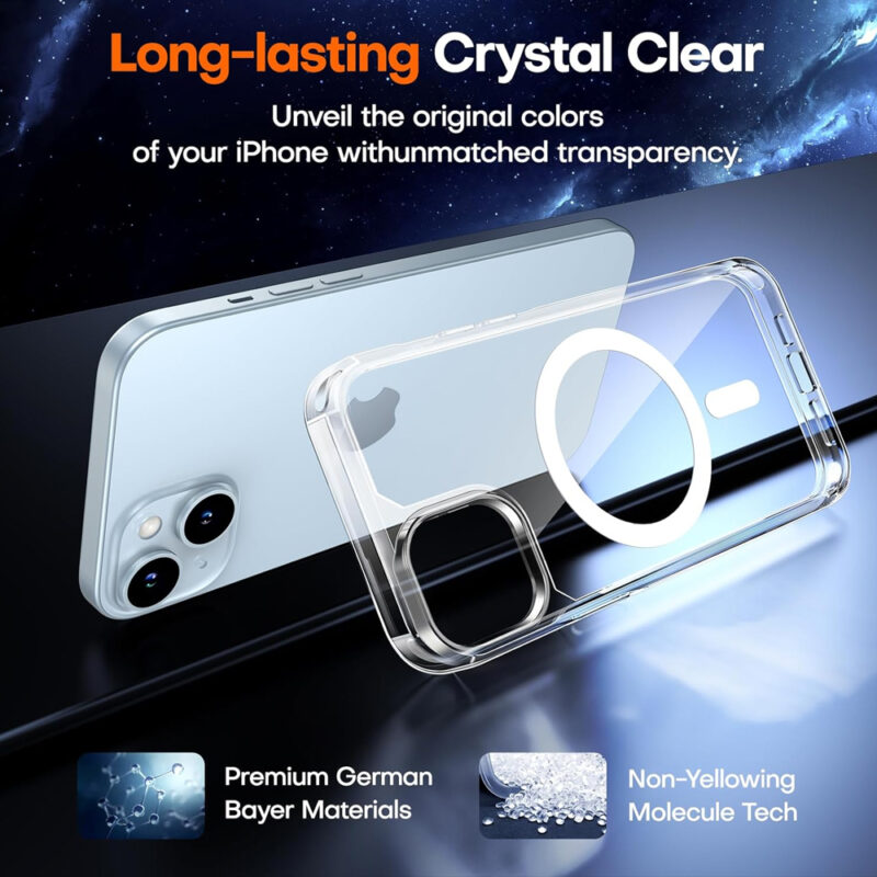 Capa Magnética TAURI iPhone 15 6,1" Proteção 360 MagSafe