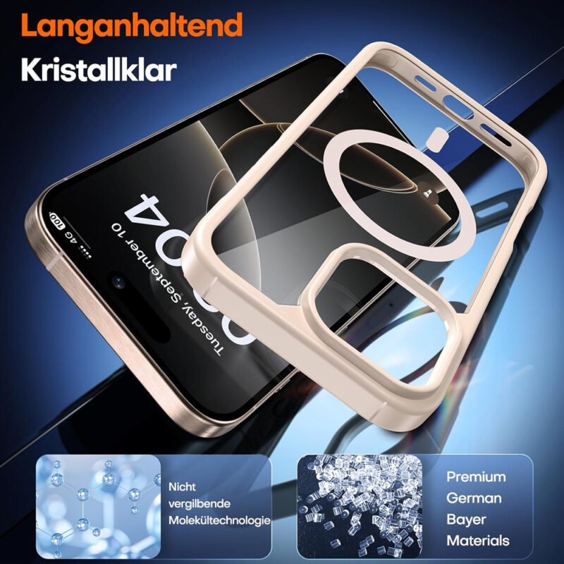 Capa Magnética TAURI iPhone 16 Pro 6.3, Proteção MagSafe