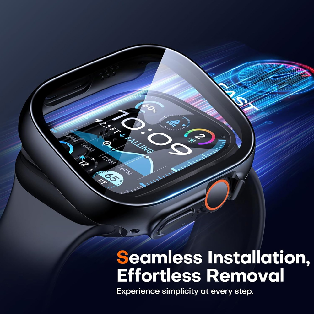 Capa Rígida Tauri p/Apple Watch Ultra 2/1 49mm Vidro 9H