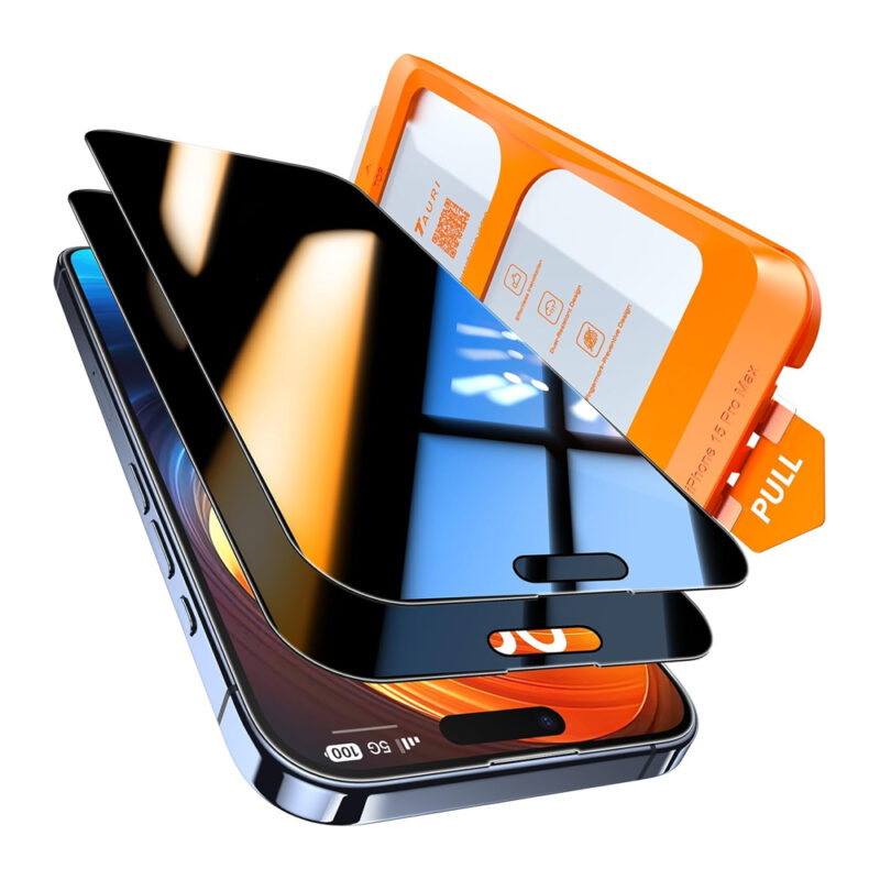 Película Privacidade Tauri iPhone 15 Pro Max + Aplicador