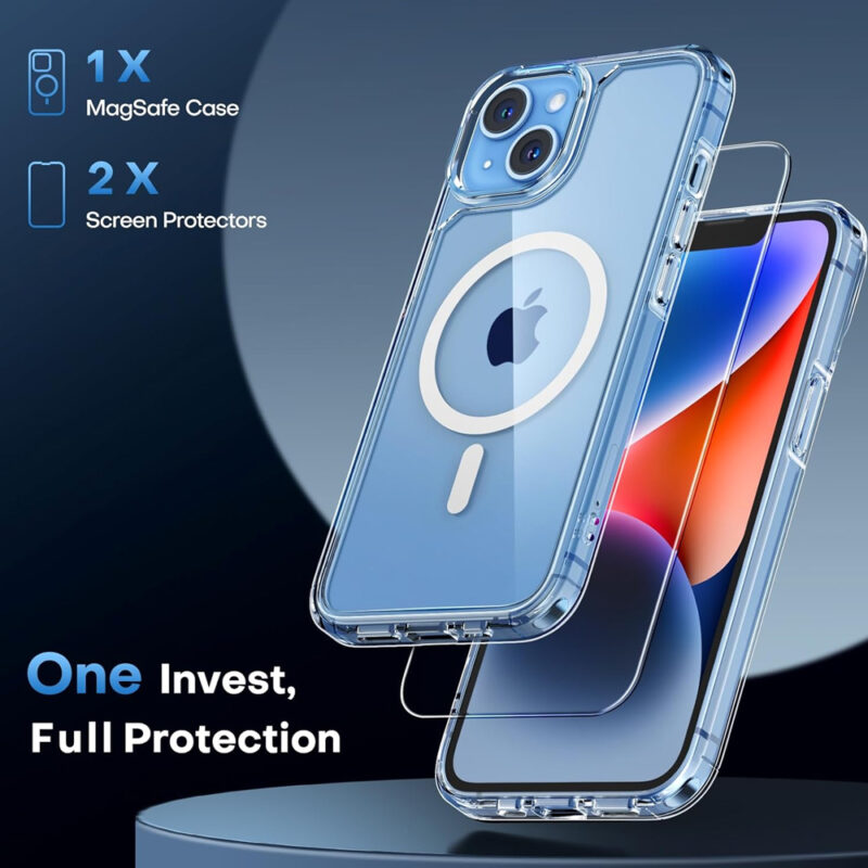 Capa Magnética Tauri iPhone 14 Plus 6.7 Anti‑Impacto 360