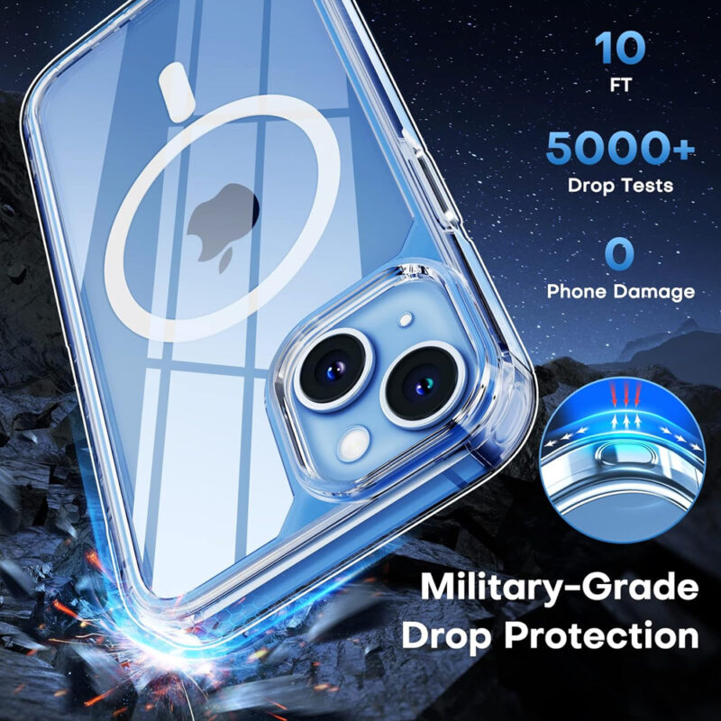 Capa Magnética Tauri iPhone 14 Plus 6.7 Anti‑Impacto 360