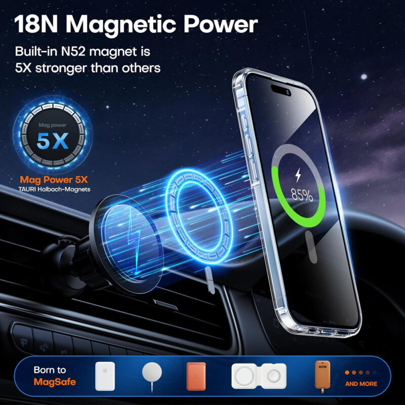 Capa pra iPhone 15 Plus 6.7 Tauri Magnética Proteção 360