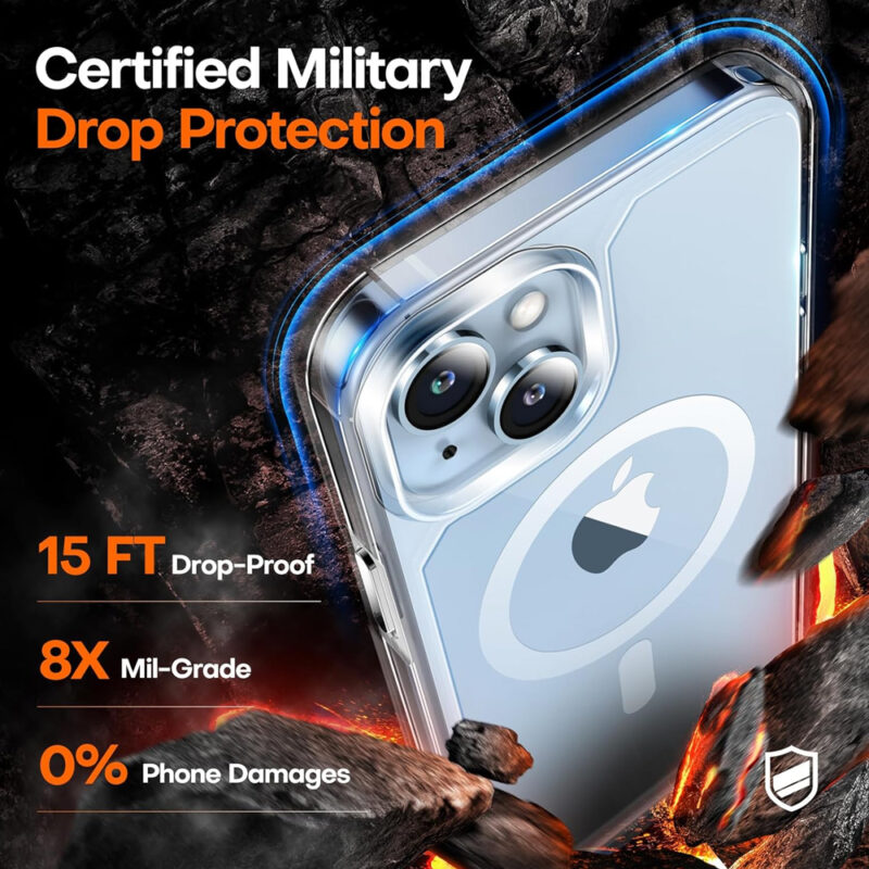 Capa pra iPhone 15 Plus 6.7 Tauri Magnética Proteção 360