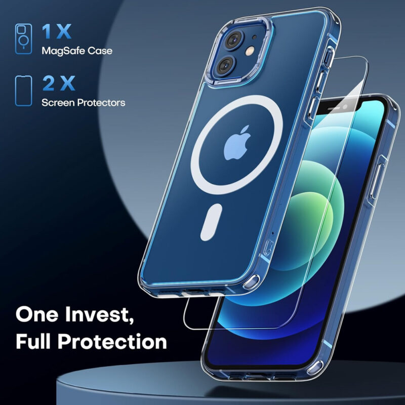 Capa TAURI iPhone 12/12 Pro Magnética, Proteção Completa