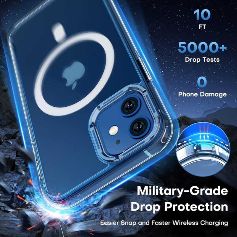 Capa TAURI iPhone 12/12 Pro Magnética, Proteção Completa
