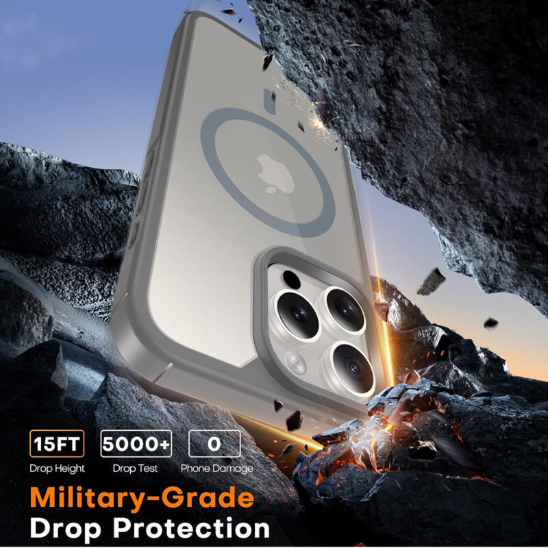 Tauri Capa iPhone 16 Pro Magnética Proteção Militar Slim
