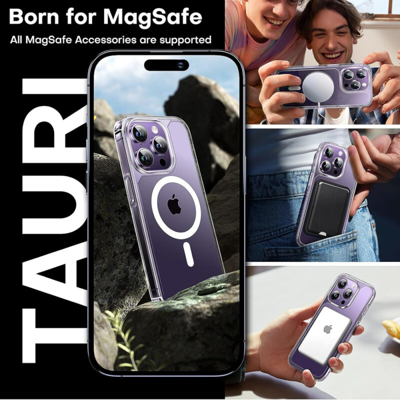 TAURI Capa iPhone 14 Pro Max Proteção Militar Anti-Choque