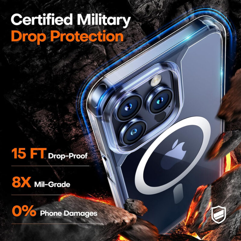 Capa para iPhone 15 Pro Max 6.7 Proteção Militar MagSafe