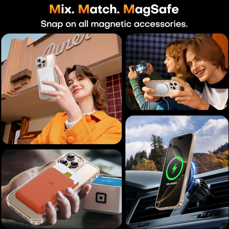 Capa Magnética iPhone 16 Pro 6.3" Botão Câmera Proteção
