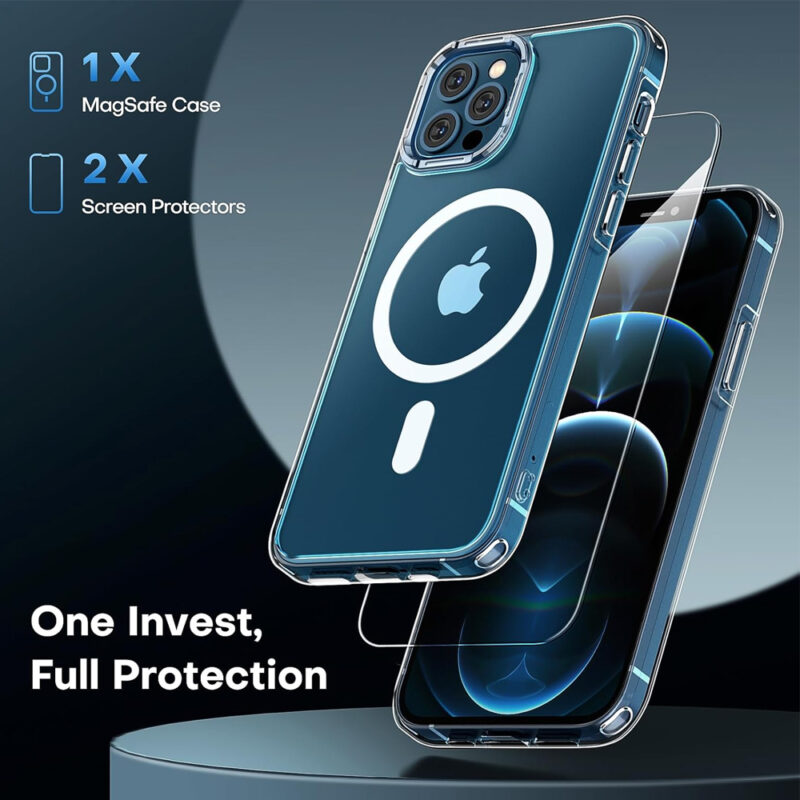 Capa Tauri iPhone 12 Pro Max 6.7 MagSafe, Película Vidro