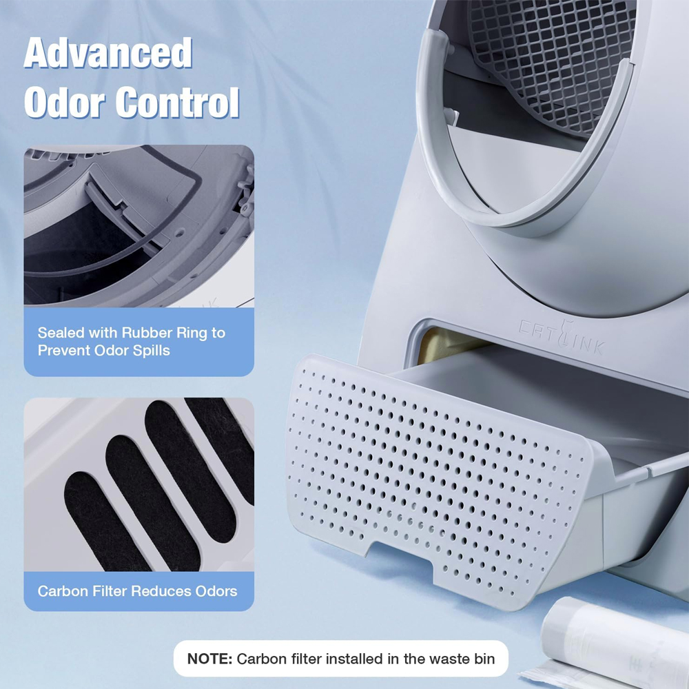 Caixa de Areia CatLink para Gatos (Sem WiFi) Branca