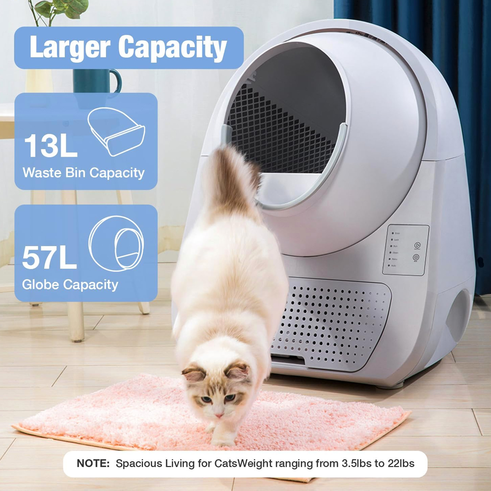 Caixa de Areia CatLink para Gatos (Sem WiFi) Branca