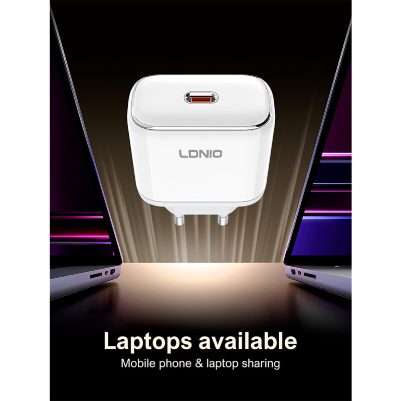 Carregador Usb-C Ldnio Q1415 45W Notebook Celular Turbo