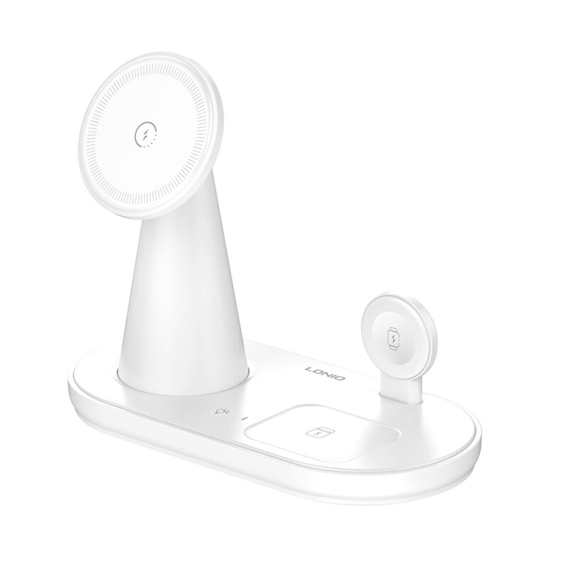 Carregador Sem Fio Ldnio Wl01 5/1 Wireless Rápido Branco