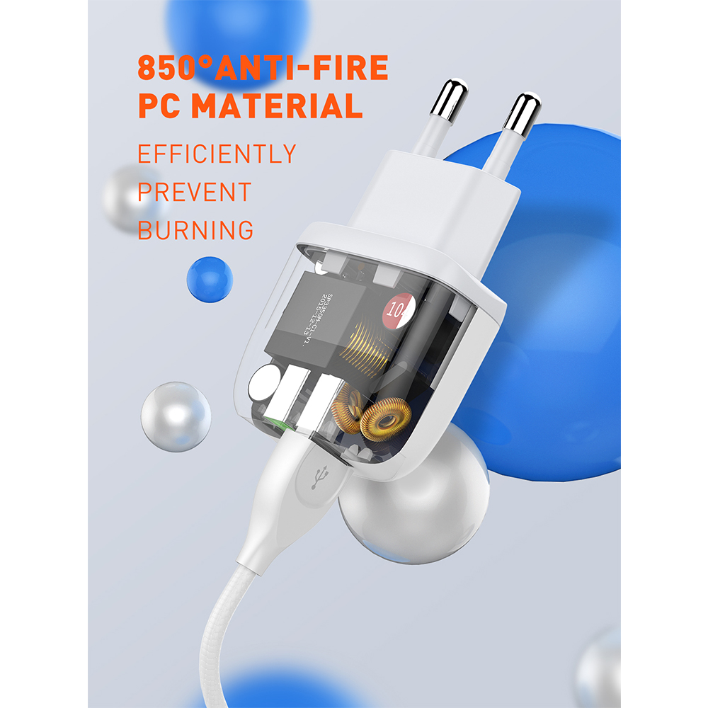 Carregador USB A LDNIO 2.4A Carga Rápida Cabo Lightning