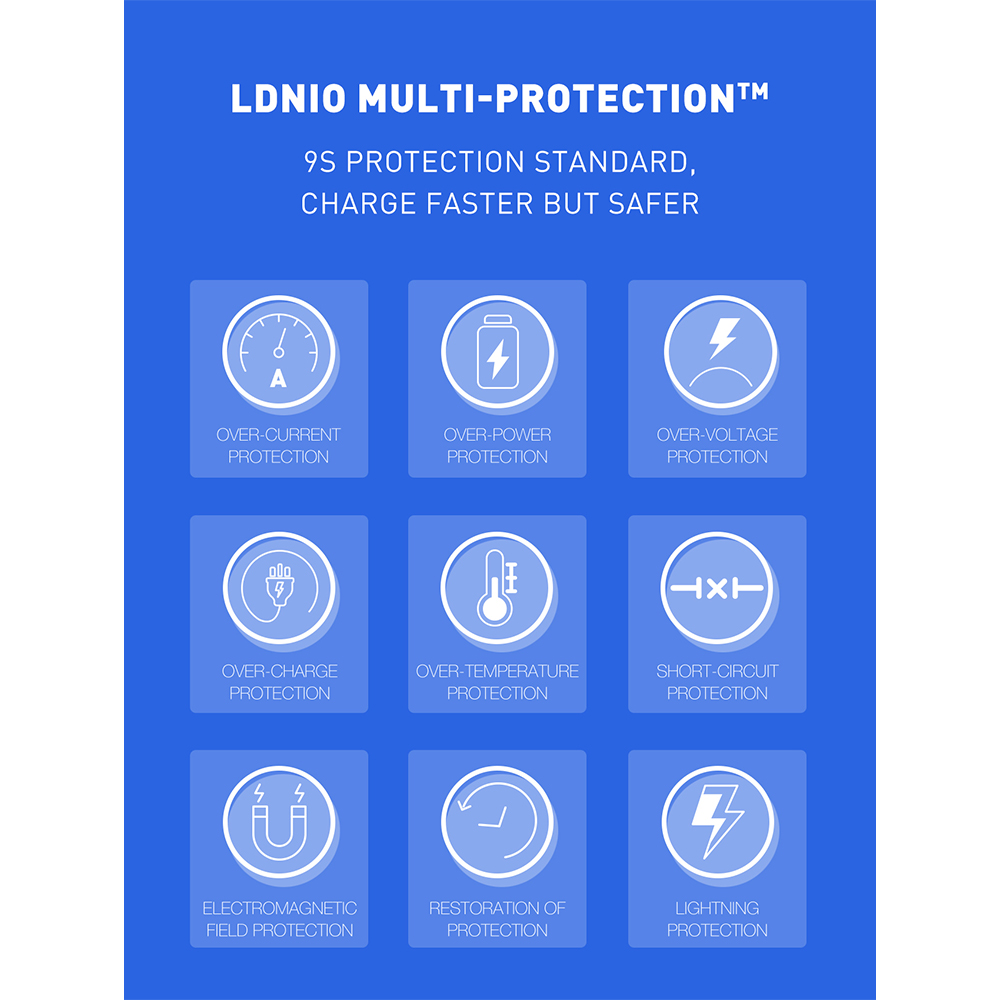 Carregador USB A LDNIO 2.4A Carga Rápida Cabo Lightning