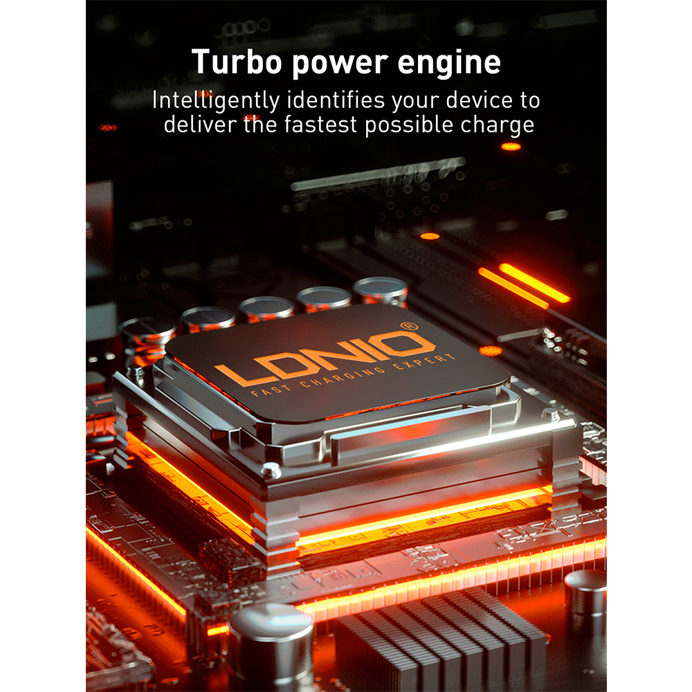 Carregador LDNIO Q229 20W USB C/A PDQC3.0 Cabo Lightning