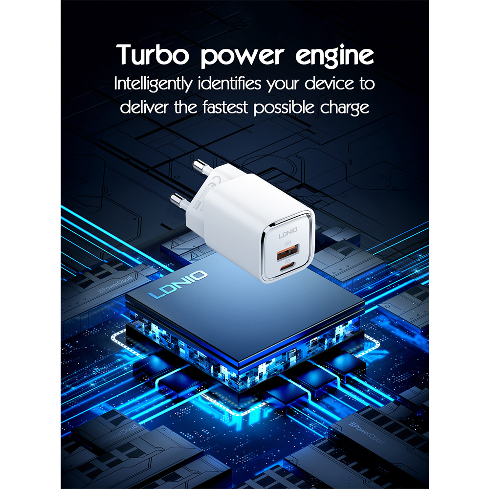 Carregador Usb Ldnio 30W Cabo Lightning PD QC3.0 Branco