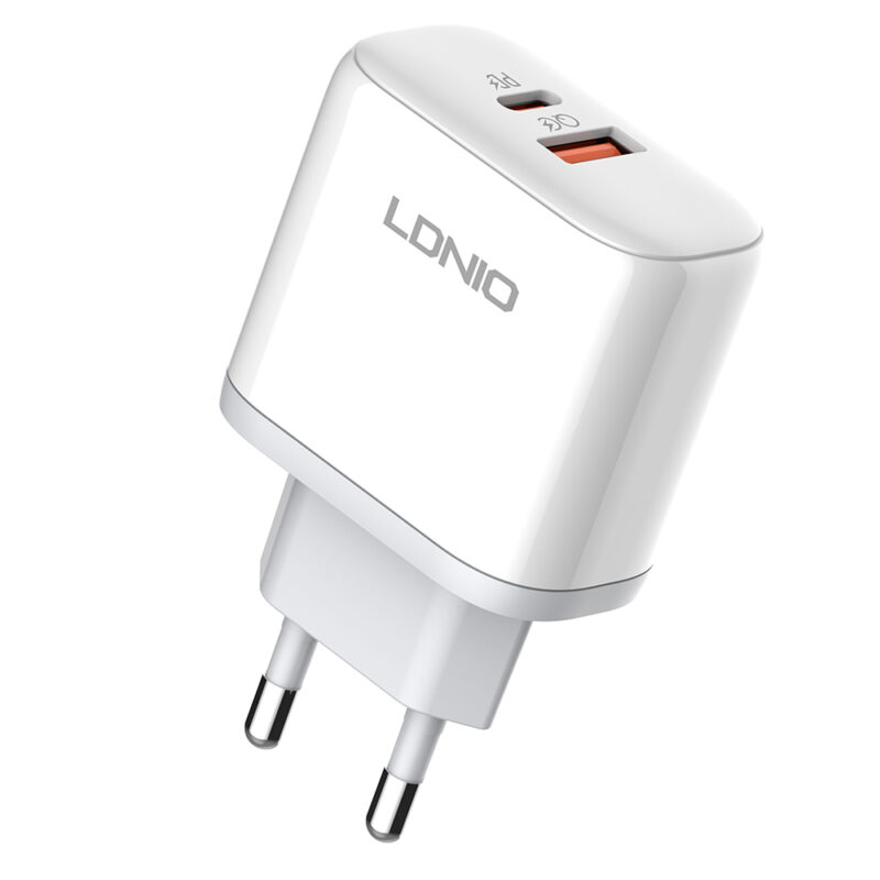 Carregador Rápido Usb A/C LDNIO 45W PD+QC4+|QC3.0 Branco
