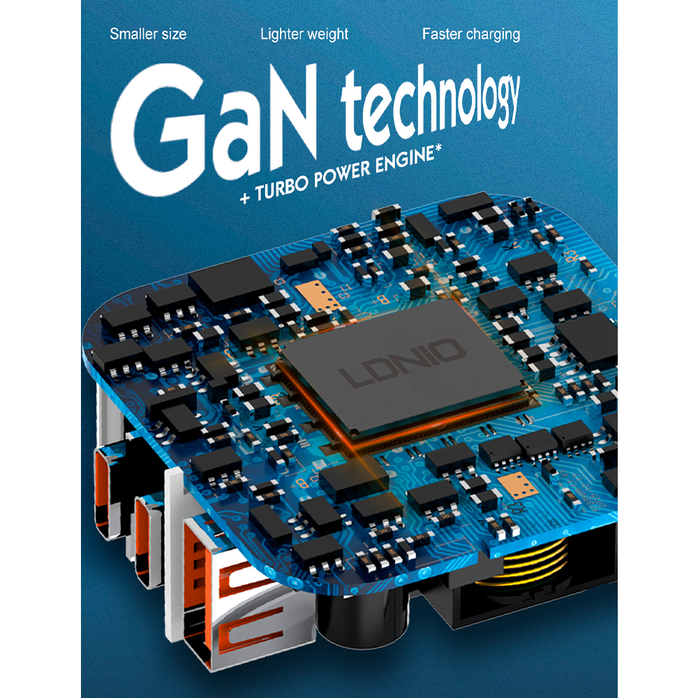 Carregador Parede Usb C LDNIO 67W Super Rápido Cabo USBC