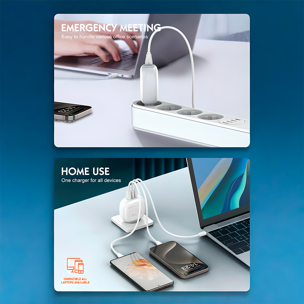 Carregador Parede Usb C LDNIO 67W Super Rápido Cabo USBC