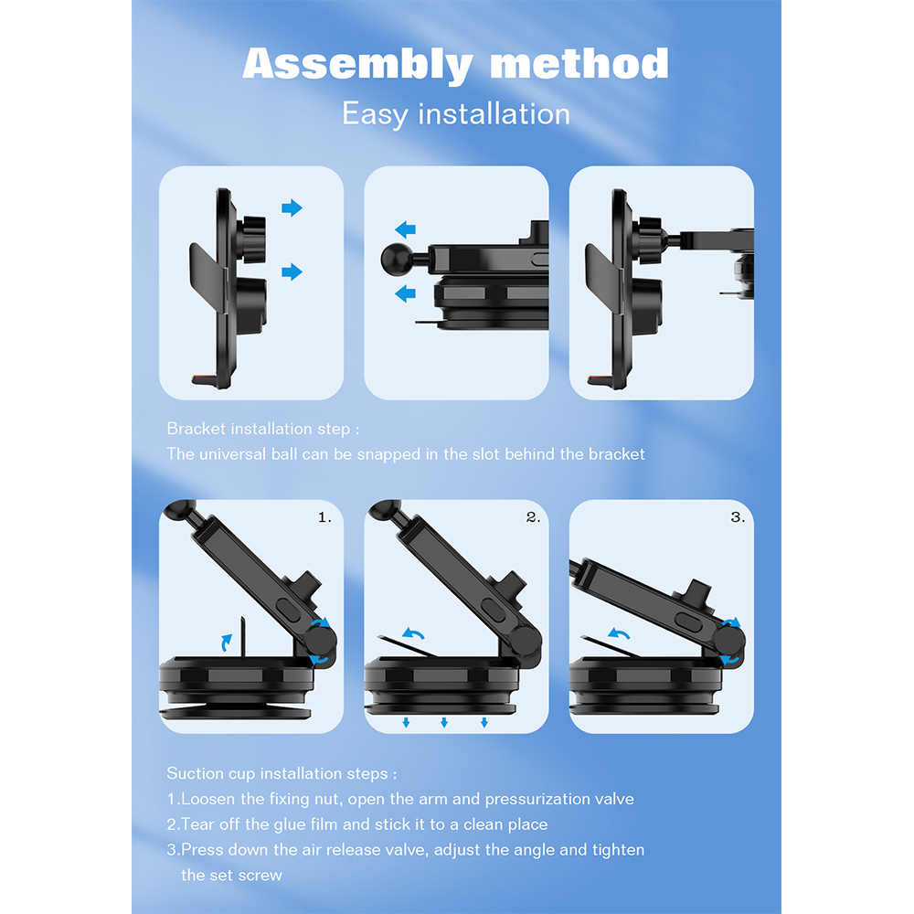 Suporte LDNIO MA30 Magnético Carro Carga 15W Sensor 360°