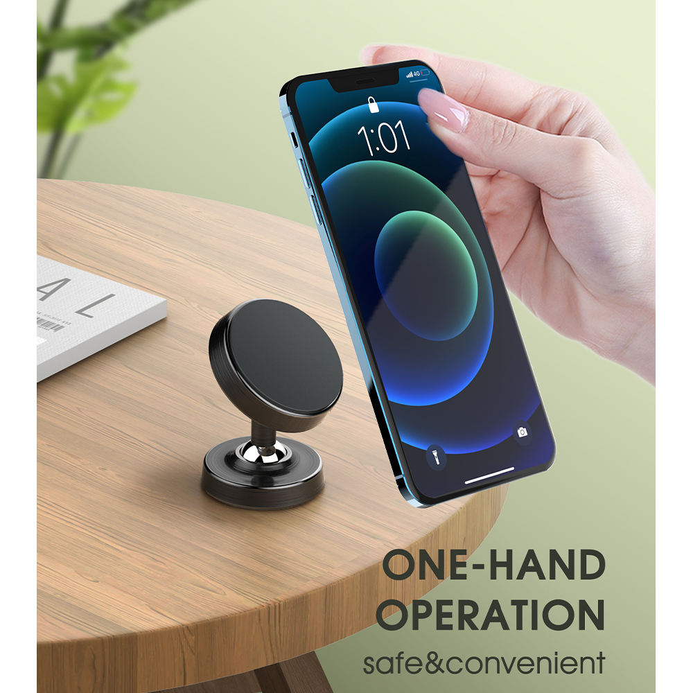 Suporte LDNIO MG08 Magnético Carro Painel Rotação 360°