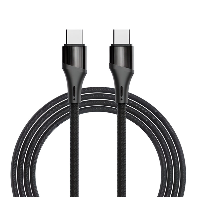Cabo Usb C LDNIO 100W Macho Carga Rápida 2 Metros Preto