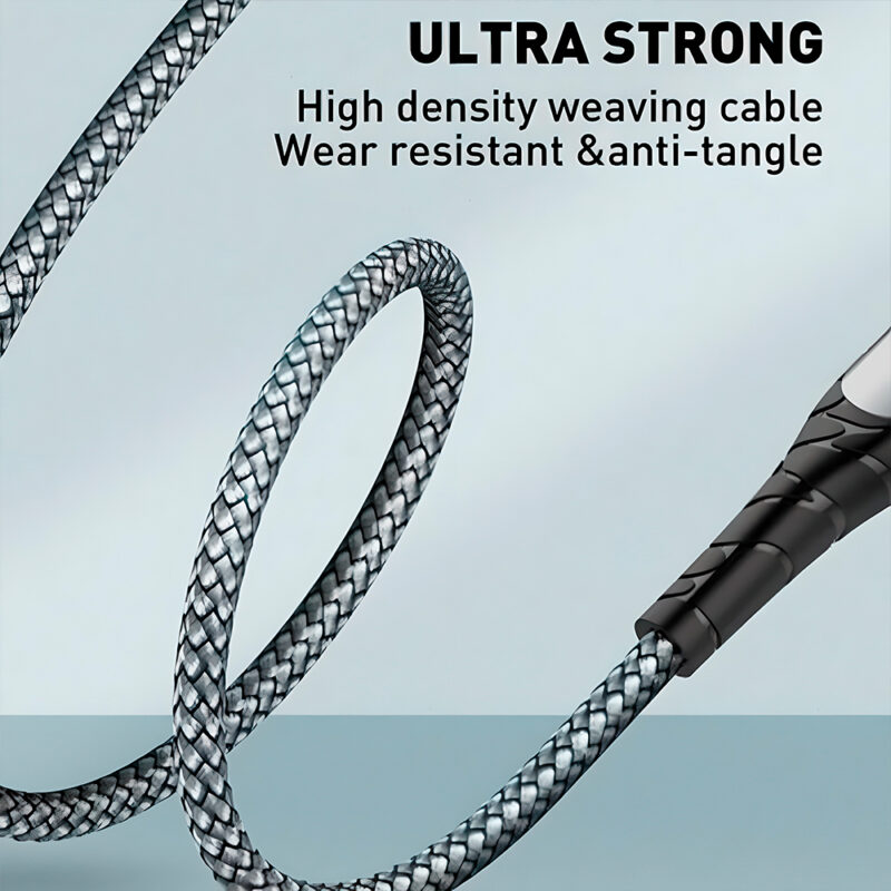 Cabo Usb-C LDNIO PD Carregamento Rápido 2 Metros Cinza