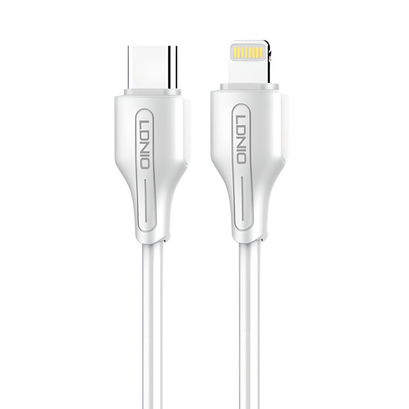 Cabo Tipo-C Lightning Ldnio PD30W Carregamento Rápido 2M