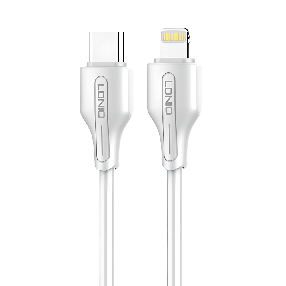 Cabo Tipo-C Lightning Ldnio PD30W Carregamento Rápido 2M