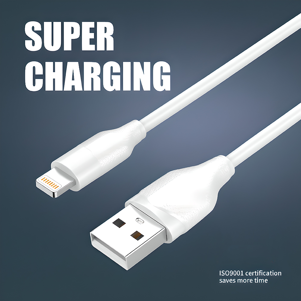 Cabo Usb A/Lightning 1M LDNIO Carregamento Rápido iPhone