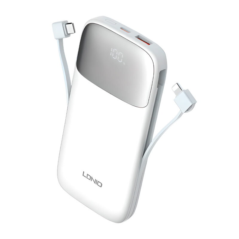 Ldnio Power Bank 20000mAh Carregamento Rápido PD QC3.0