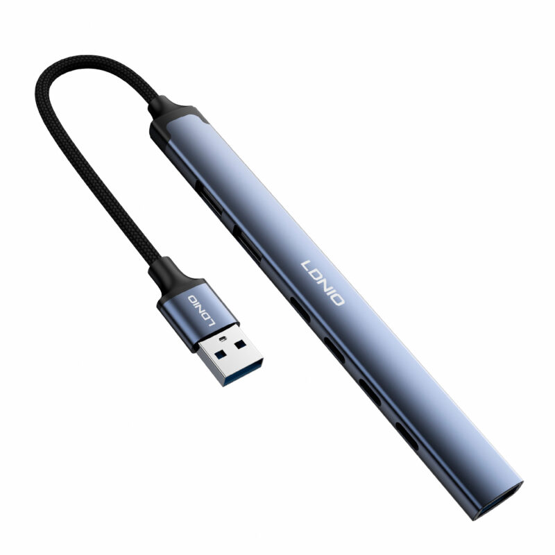 Hub Usb-A Ldnio Ds-87C 7 em 1 Portas Usb 3.0/2.0 4-Usb C